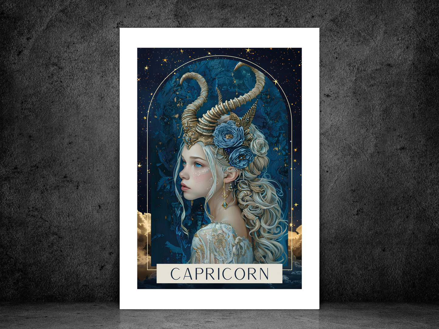 Capricorn Zodiac Tarot Print | Astrology Poster