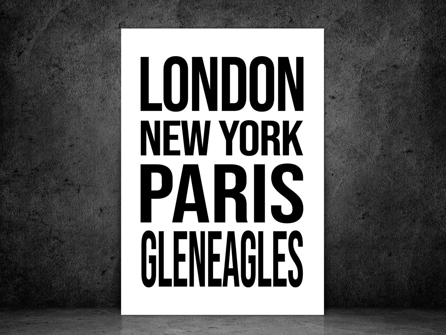 Gleneagles Bold Print