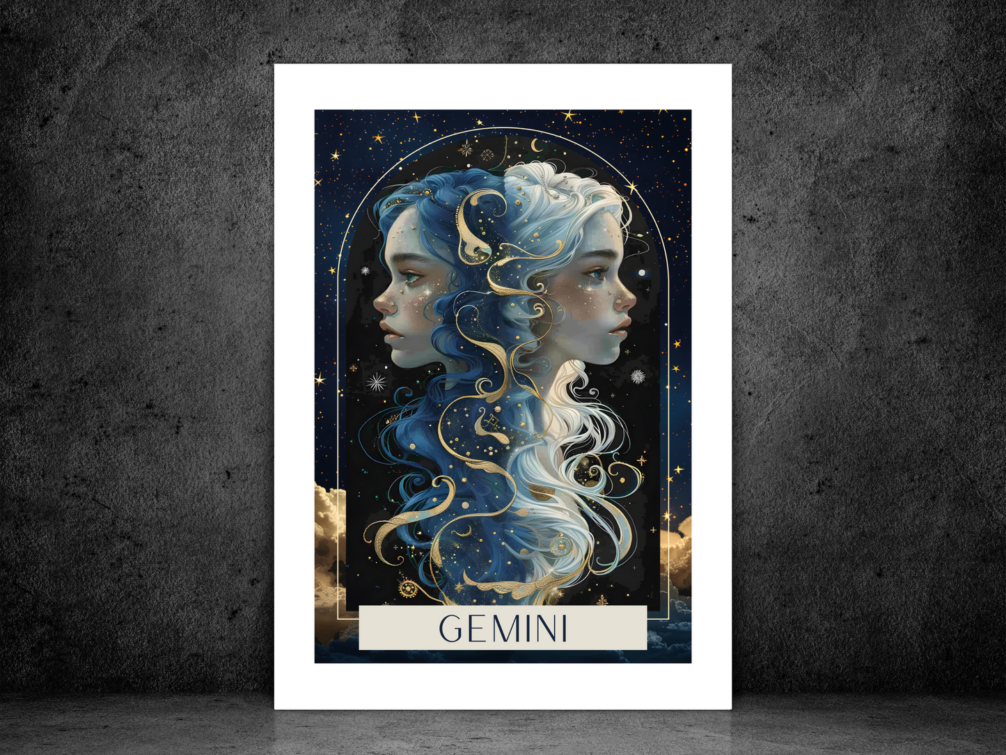Gemini Zodiac Tarot Print | Astrology Poster