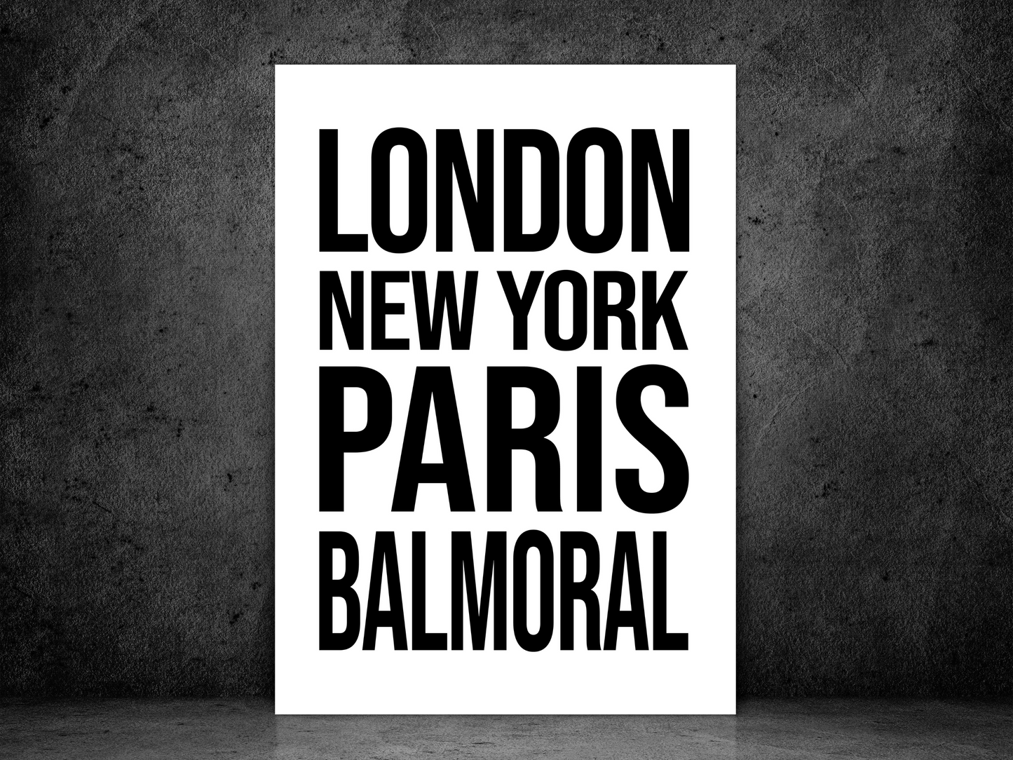 Balmoral Bold Print