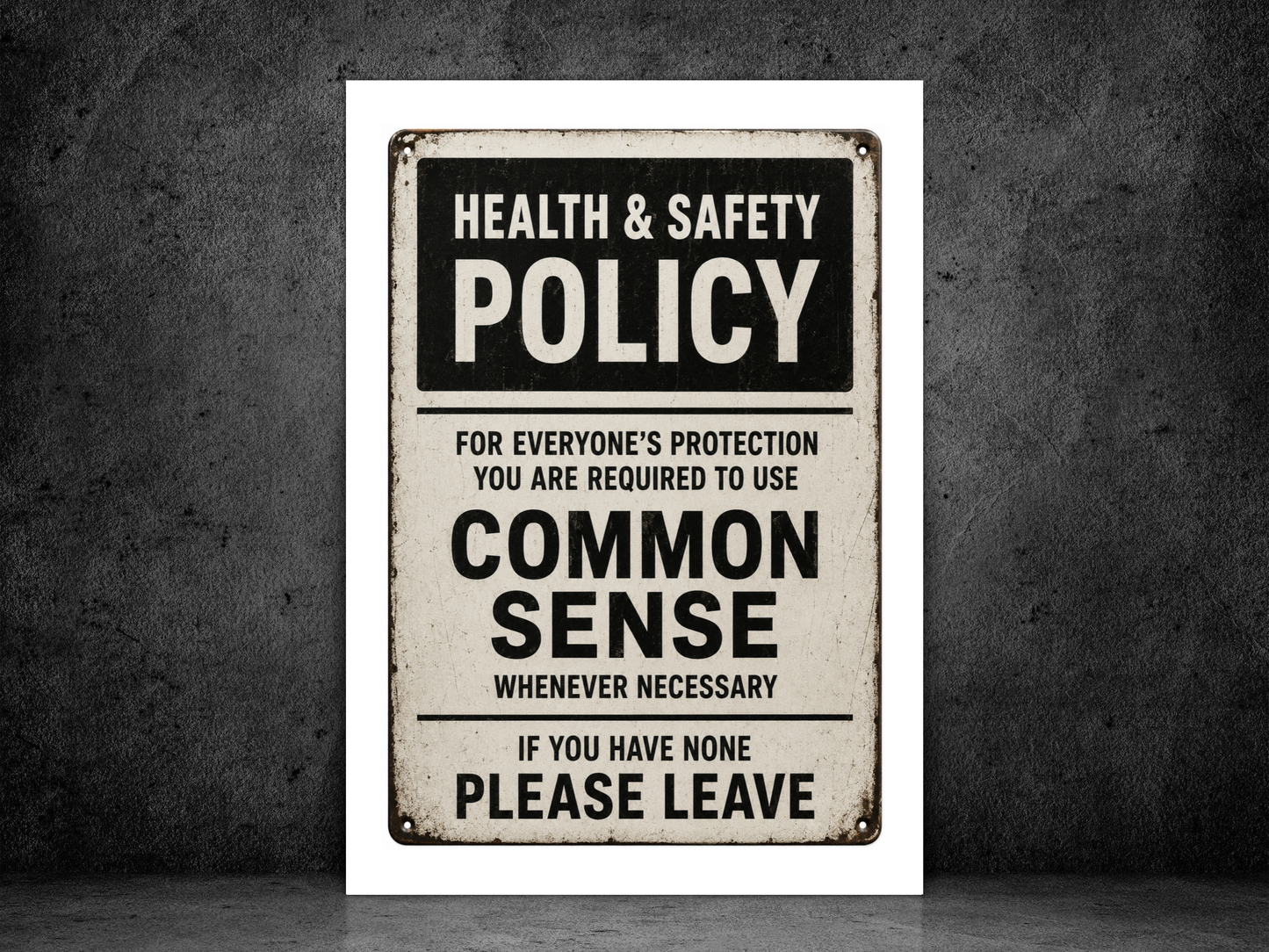 Common Sense Policy