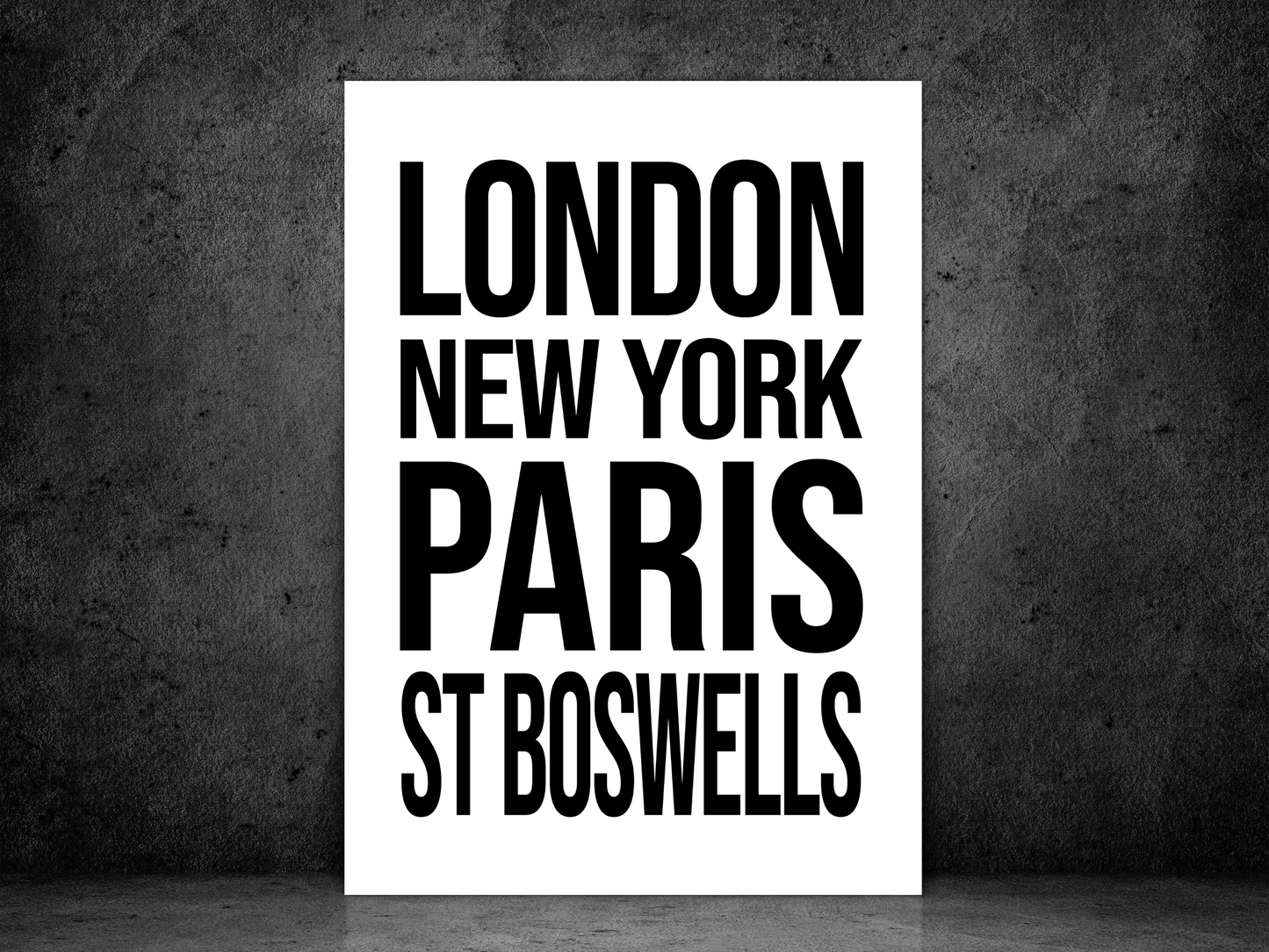 St Boswells Bold Print