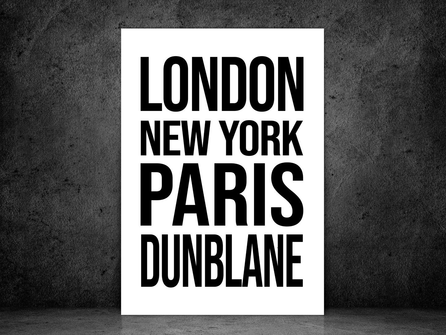 Dunblane Bold Print