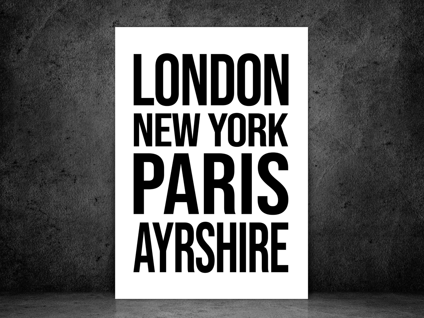 Ayrshire Bold Print
