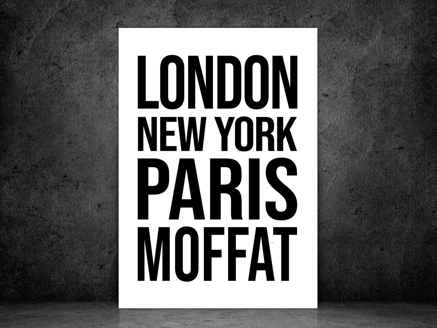 Moffat Bold Print