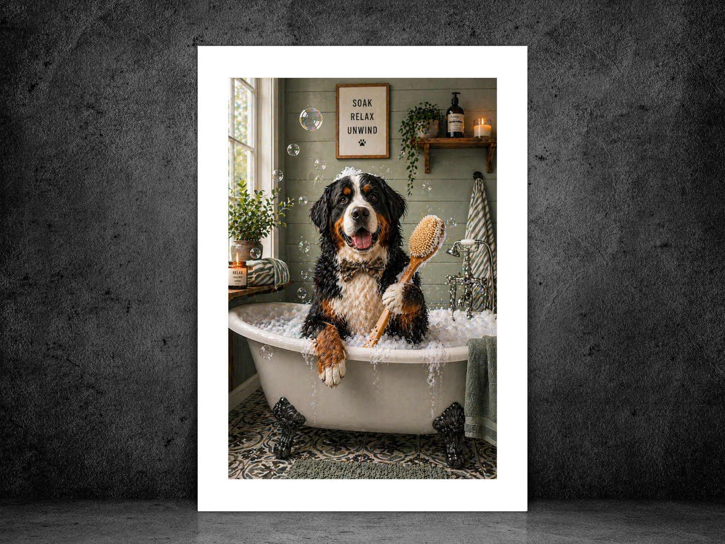 Bernese Mountain Dog In Bath