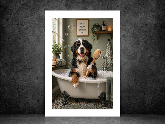 Bernese Mountain Dog In Bath