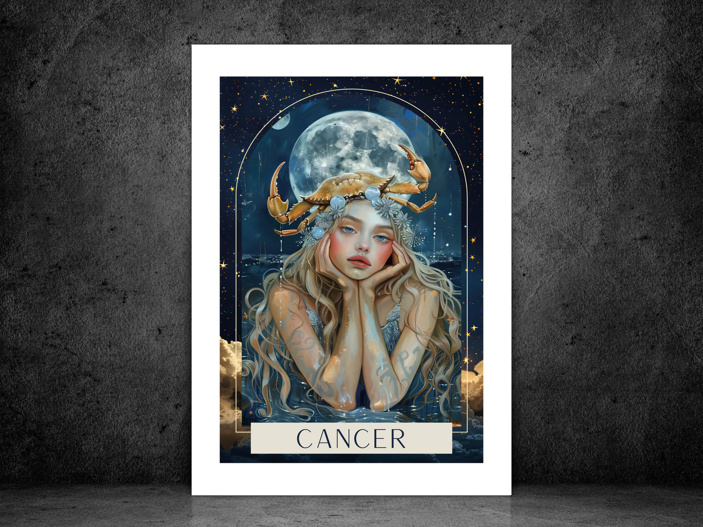 Cancer Zodiac Tarot Print | Astrology Poster