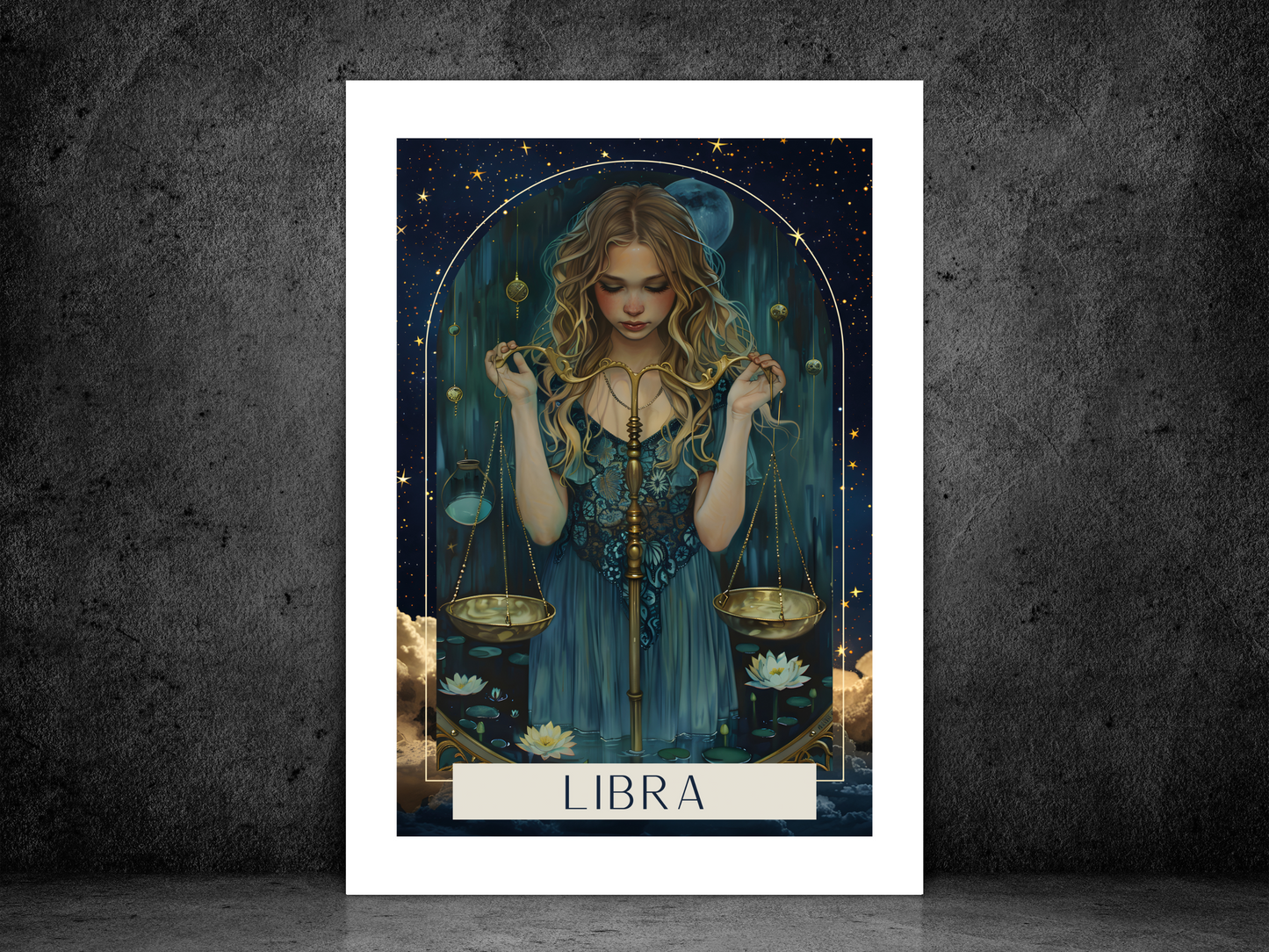 Libra Zodiac Tarot Print | Astrology Poster