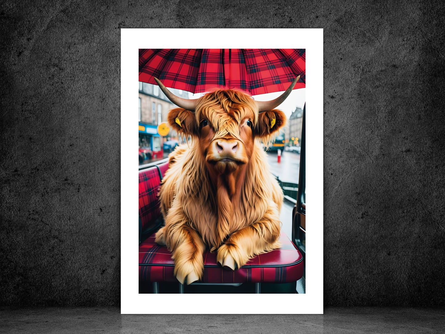 Highland Cow - Tartan City Bus