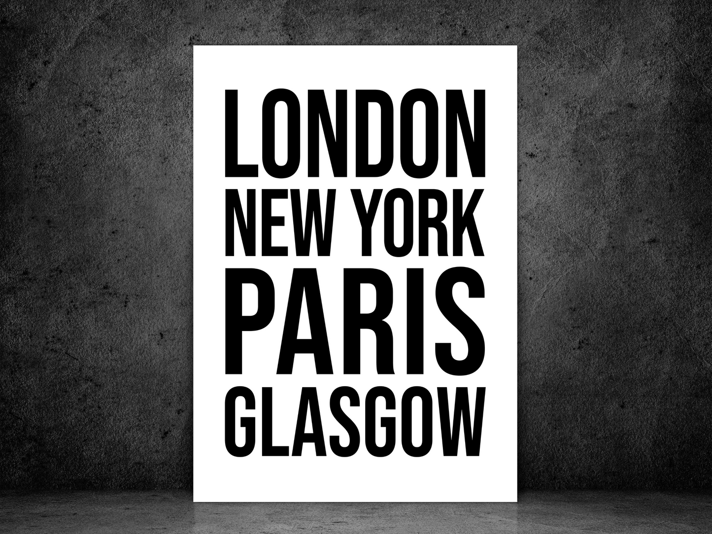 Glasgow Bold Print