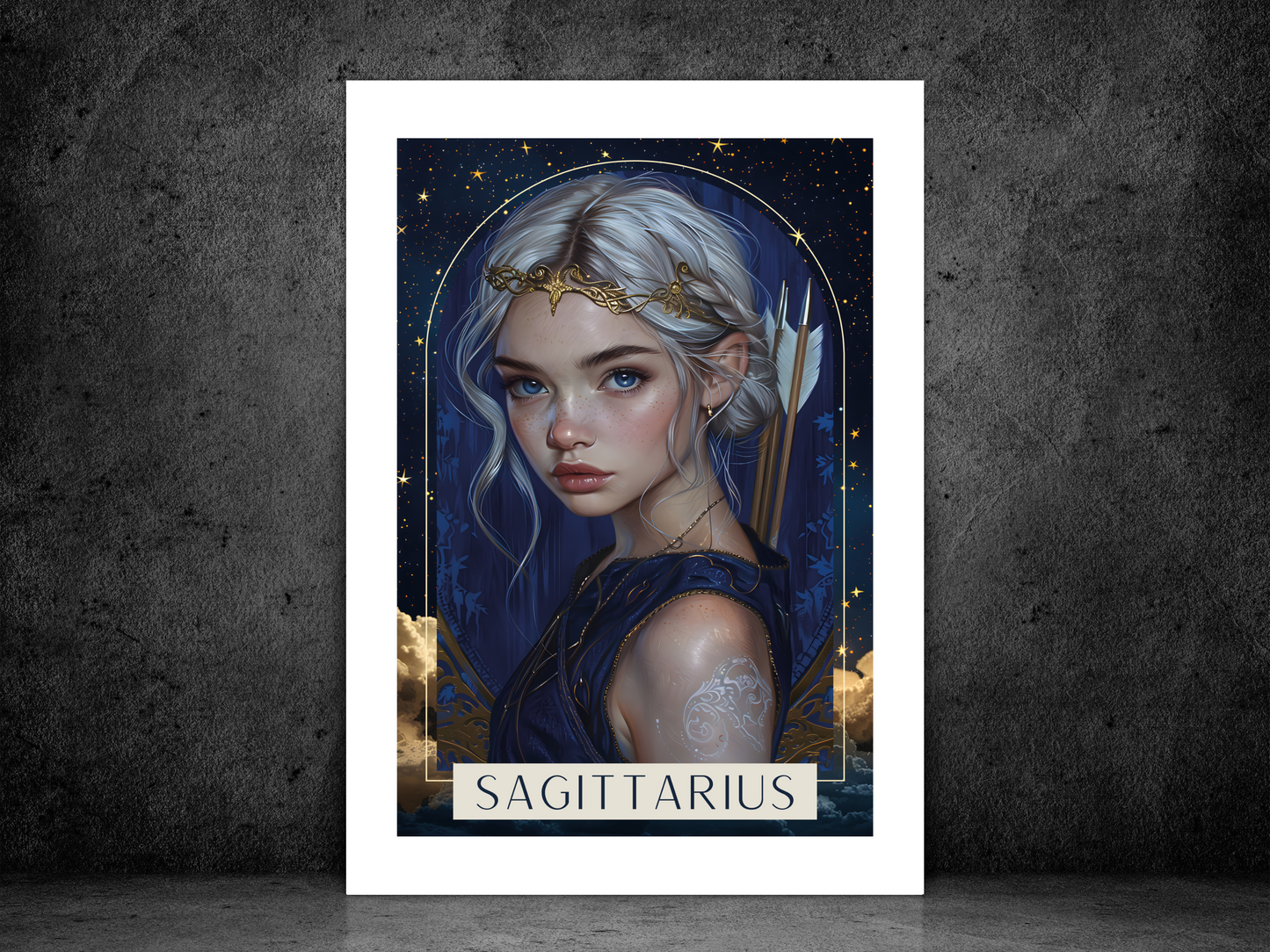 Sagittarius Zodiac Tarot Print | Astrology Poster