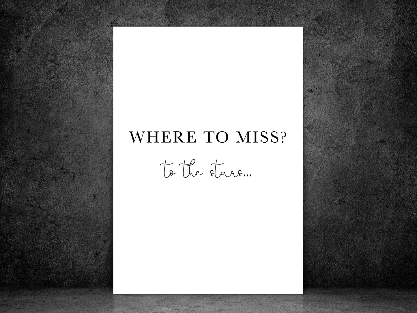 Where to Miss?