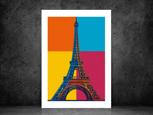 Eiffel Tower Pop Art
