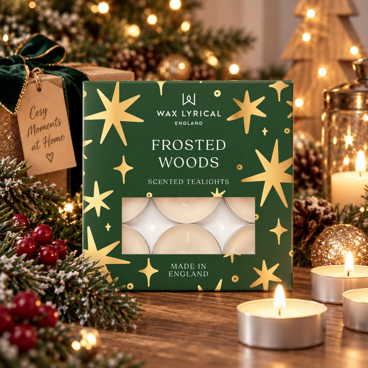 Frosted Woods Tealights | Pk 9