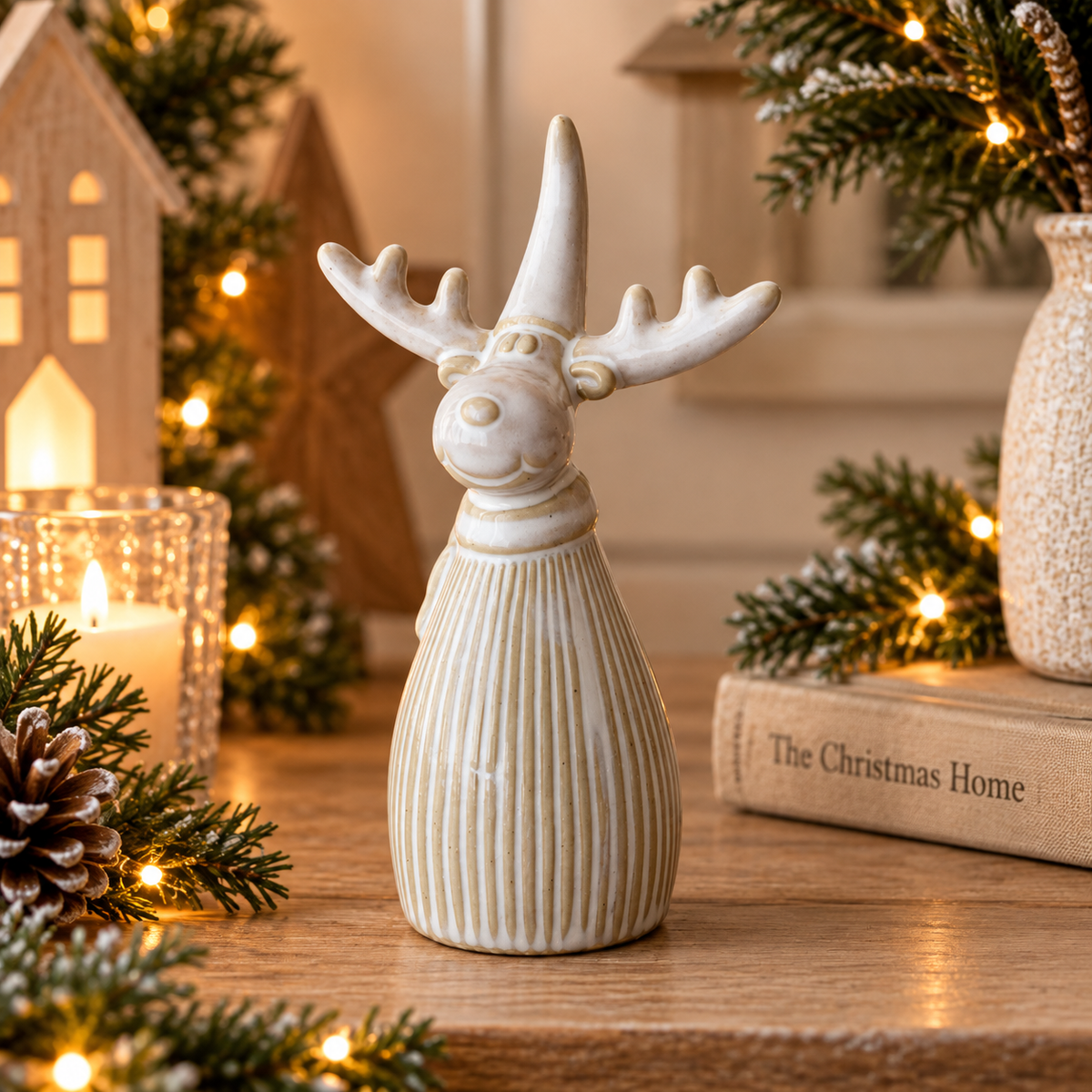 Glazed Christmas Reindeer Ornament