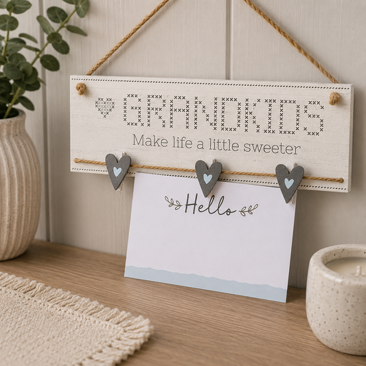 Grandkids Peg Hanging Plaque