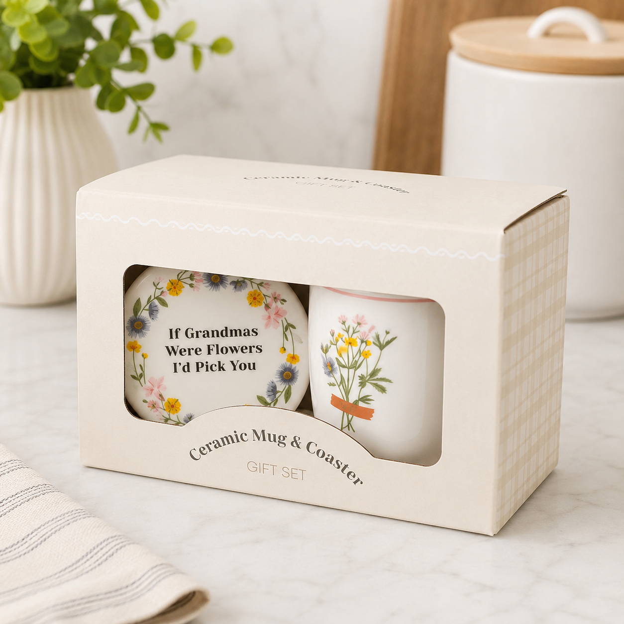 Grandma Mug & Coaster Gift Set