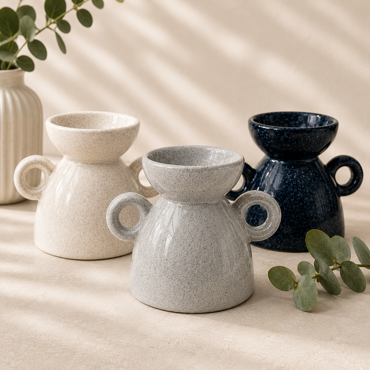 Handled Ceramic Wax/Oil Burner
