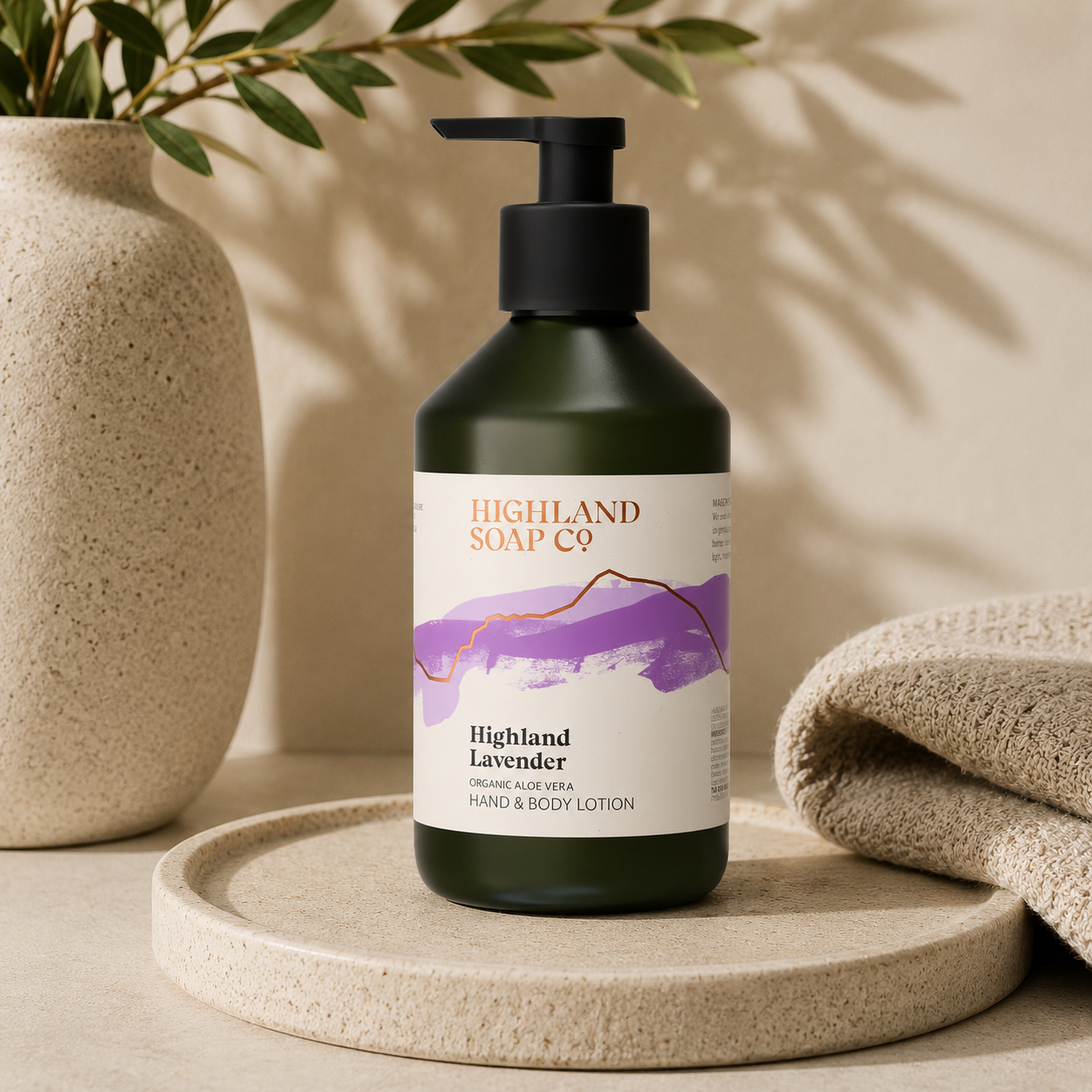 Highland Lavender Organic Hand & Body Lotion | Highland Soap Co | 300ml