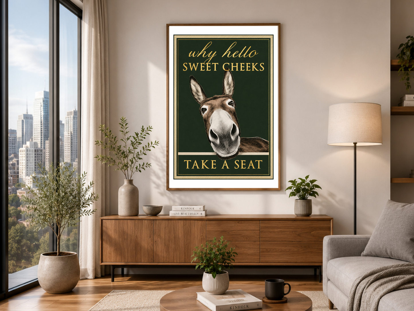 Sweet Cheeks Take A Seat Bathroom Print
