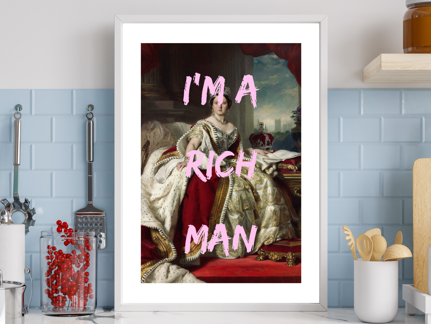 I'm A Rich Man Poster Print | Altered Art