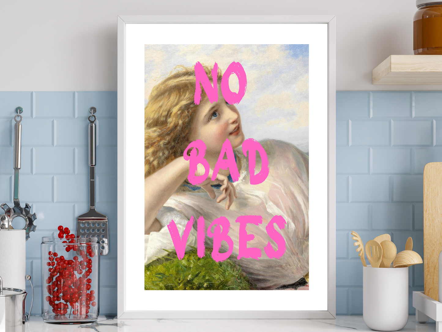 No Bad Vibes Poster Print | Altered Art