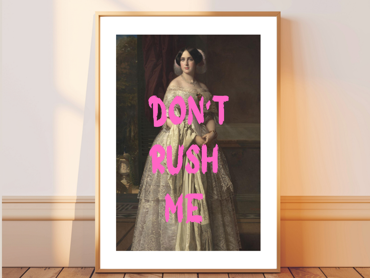 Don't Rush Me Poster Print | Altered Art