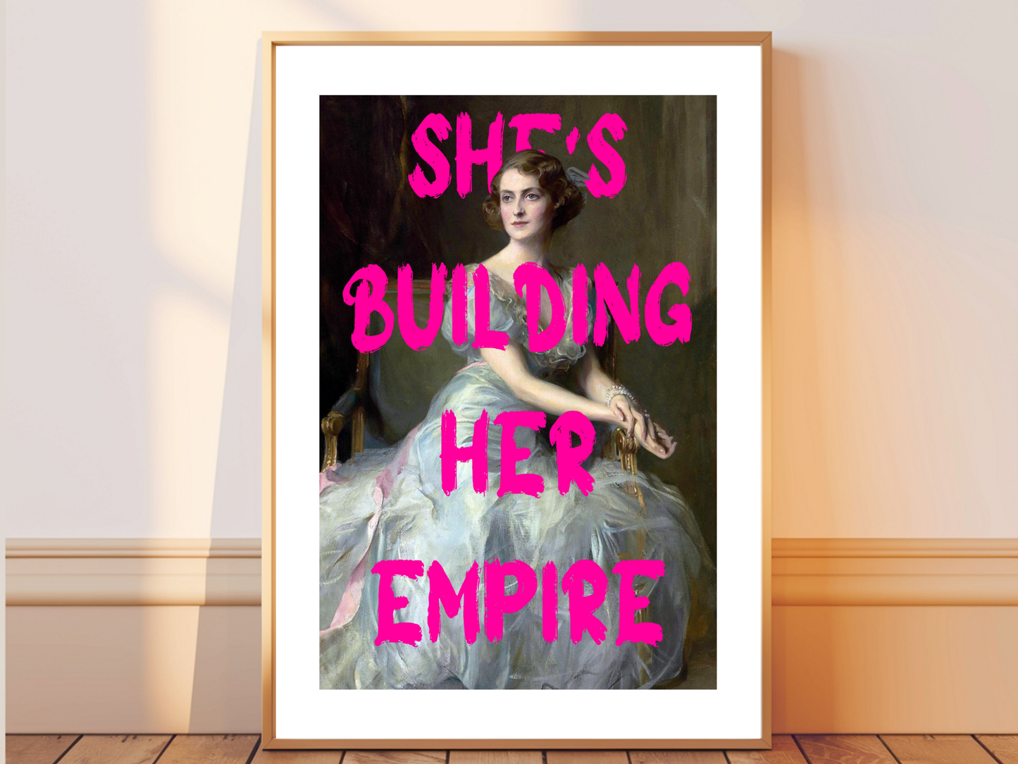 She's Building Her Empire Poster Print | Altered Art