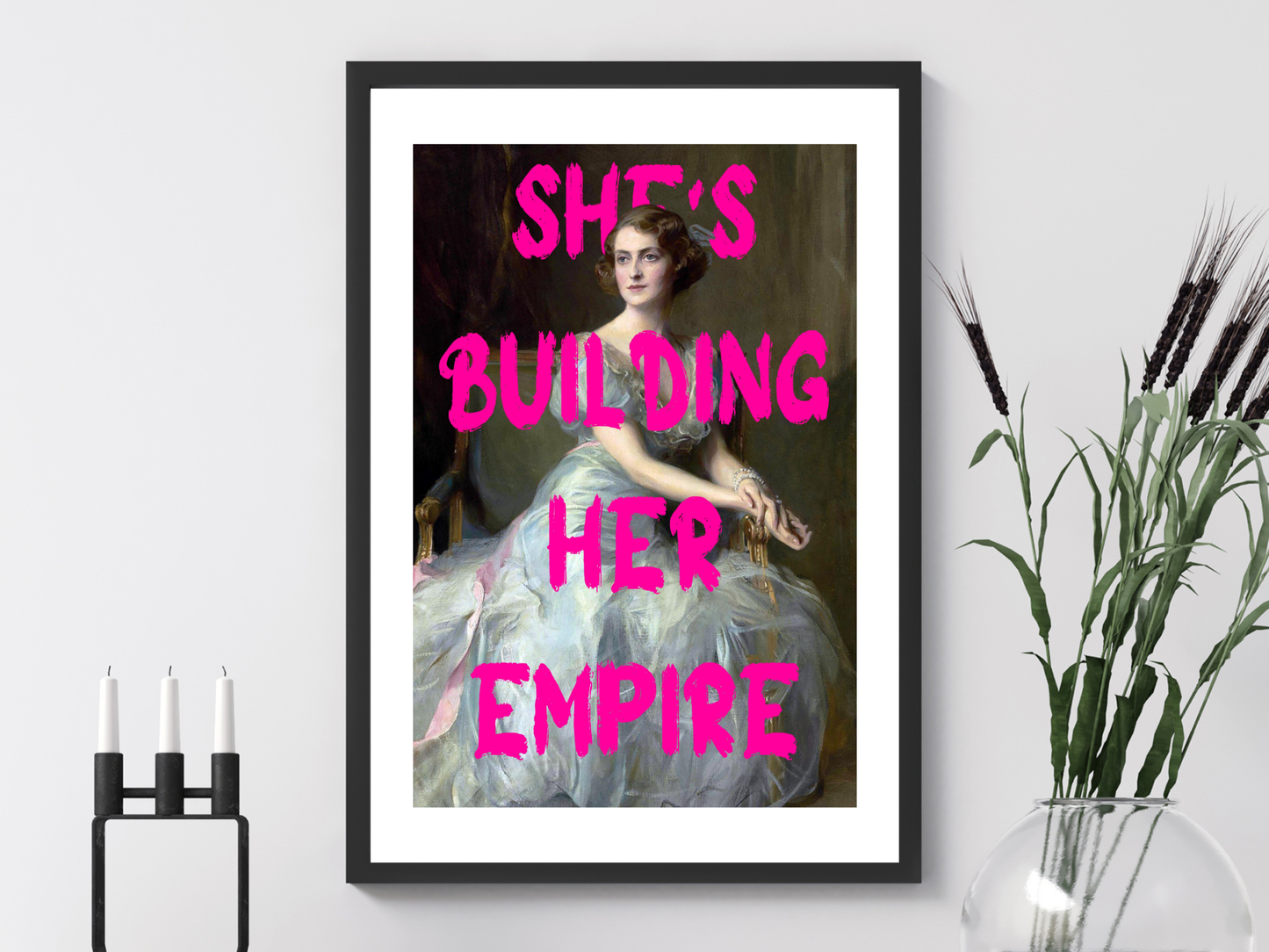 She's Building Her Empire Poster Print | Altered Art
