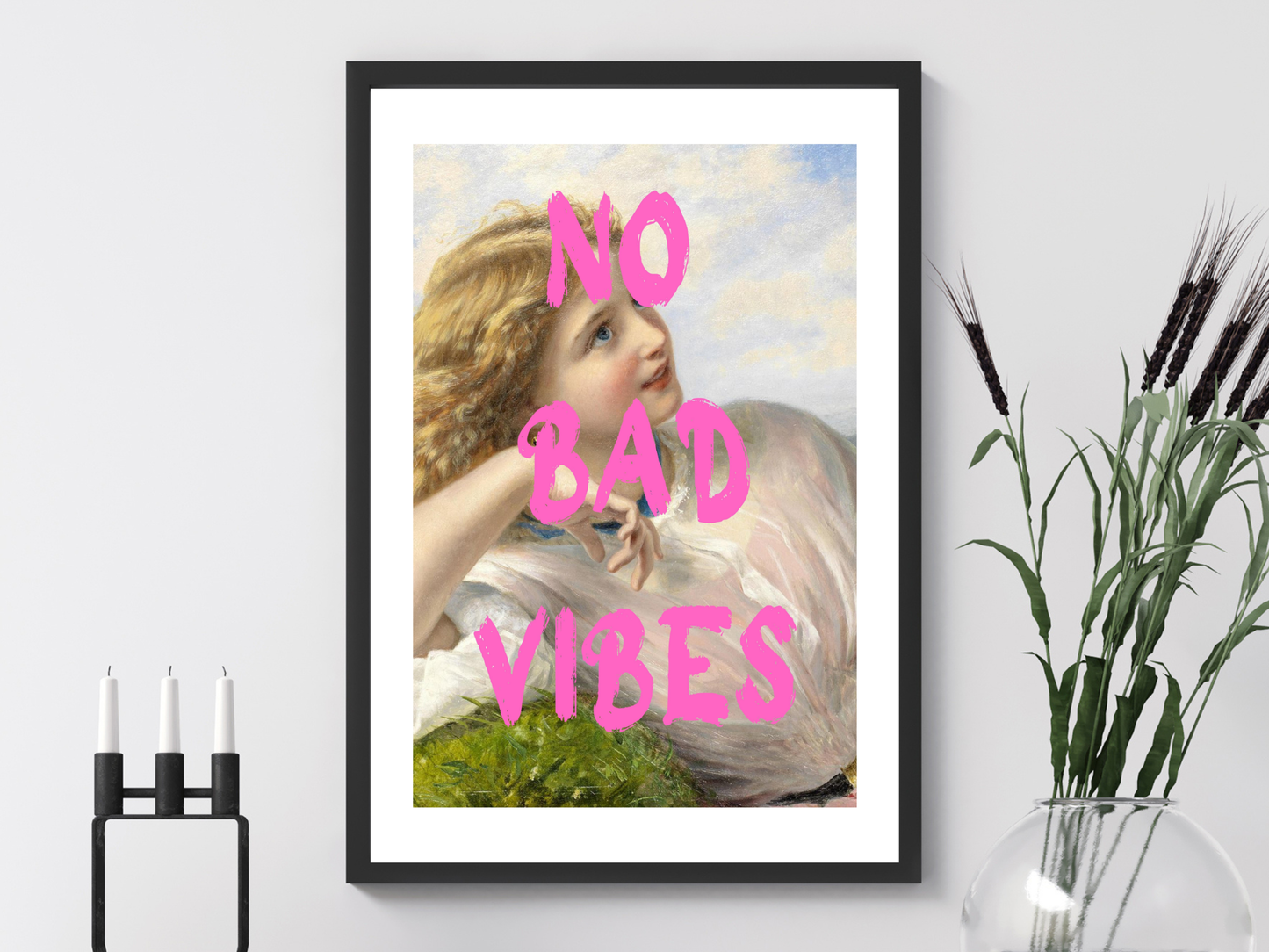 No Bad Vibes Poster Print | Altered Art