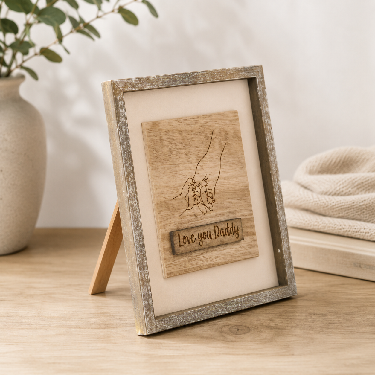 Love You Daddy | Wooden Engraved Plaque