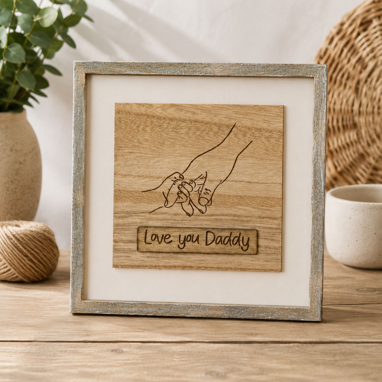 Love You Daddy | Wooden Engraved Plaque
