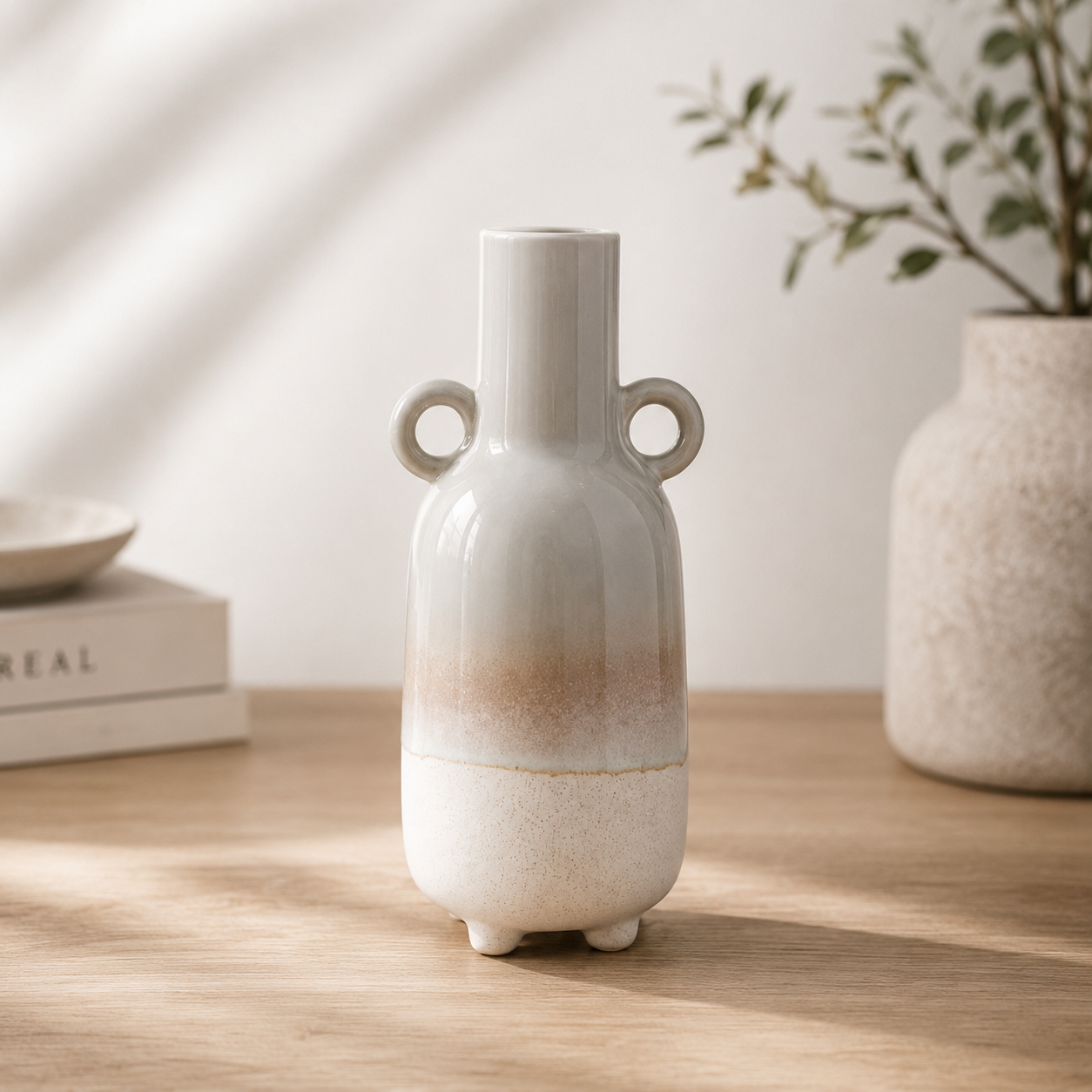 Mojave Glaze Grey Large Vase