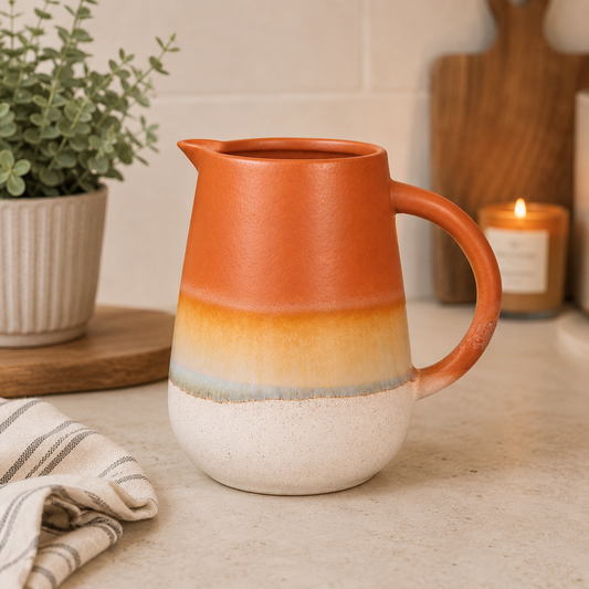 Mojave Glaze Jug Terracotta