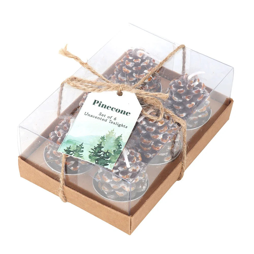 Pinecone Tealights (Pack of 6)