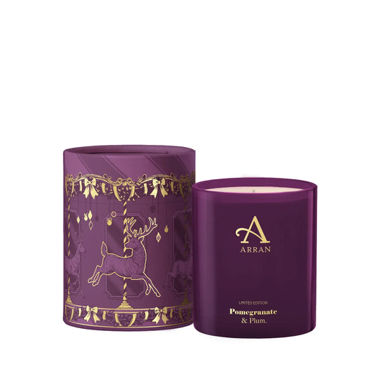 Pomegranate & Plum Boxed Candle | Seasonal Exclusive | ARRAN Sense of Scotland