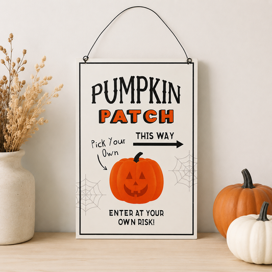 Pumpkin Patch Hanging Sign