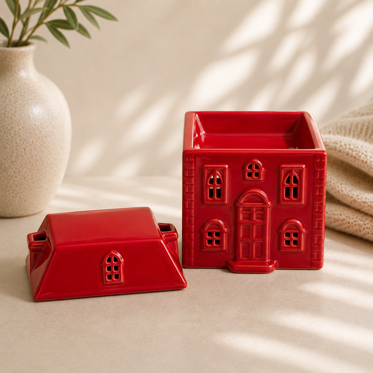 Red Ceramic House Burner