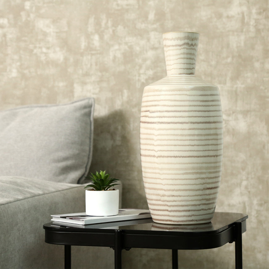 Strata Stripe Ceramic Vase | X Large
