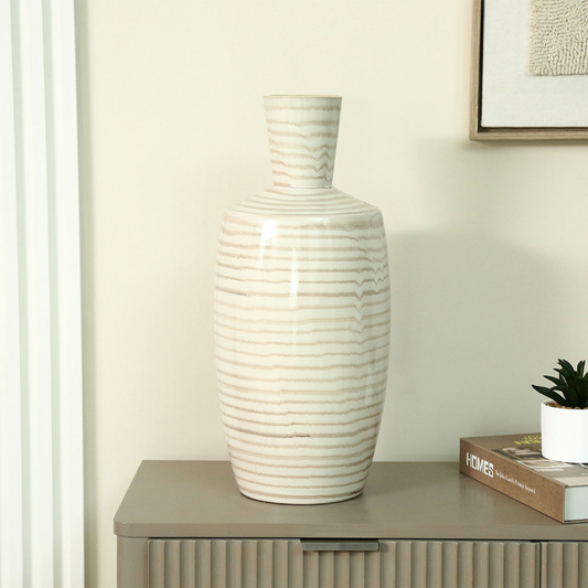 Strata Stripe Ceramic Vase | X Large