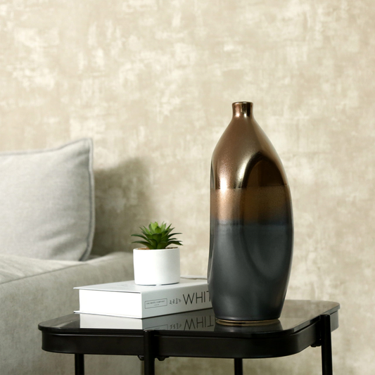 Smoked Bronze Ceramic Vase | Large