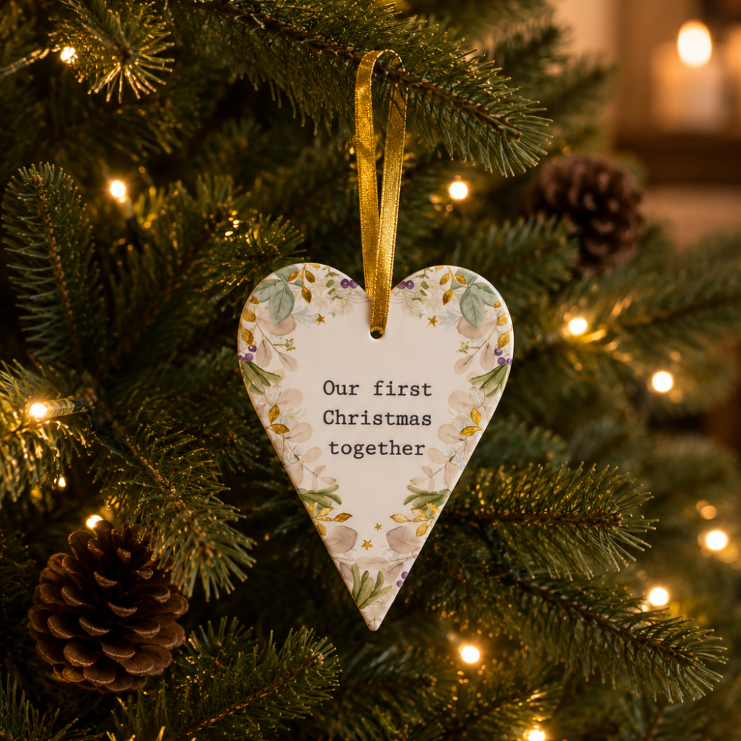 First Christmas Together Ceramic Festive Hanger