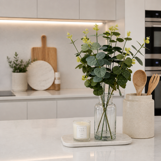 Eucalyptus in Glass Vase