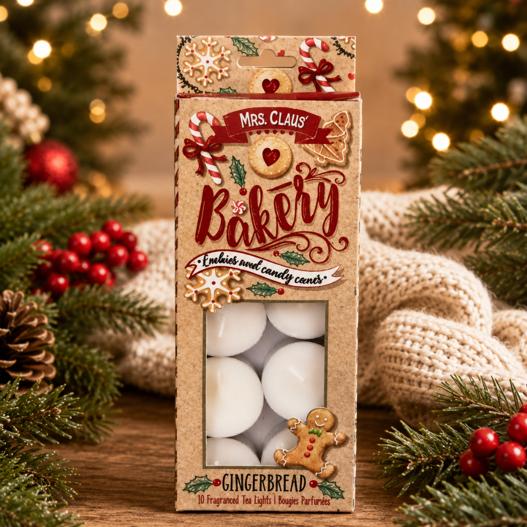 Mrs Claus’ Bakery Gingerbread T-Lights