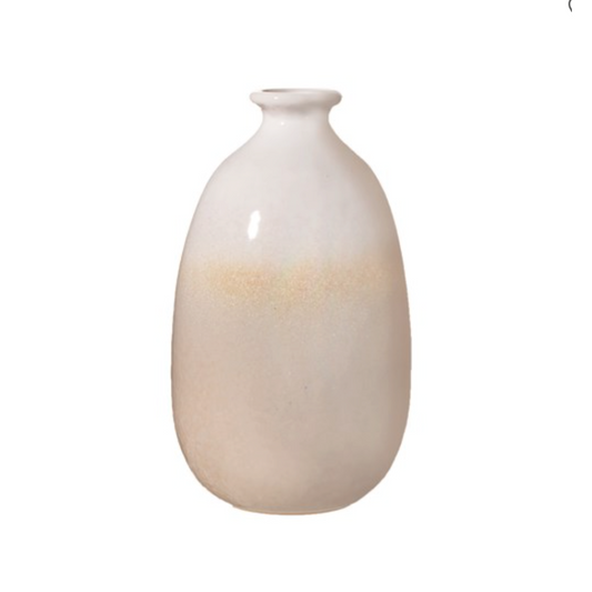 Dip Glazed Ombre Grey Vase