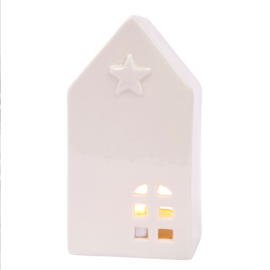 House Tealight Holder With Star