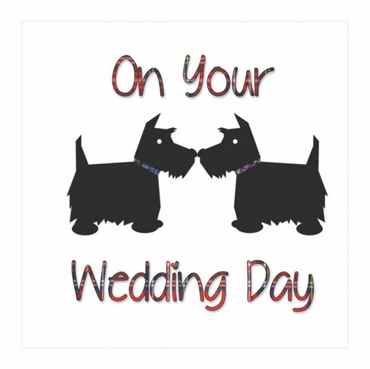 On Your Wedding Day Scottie Card