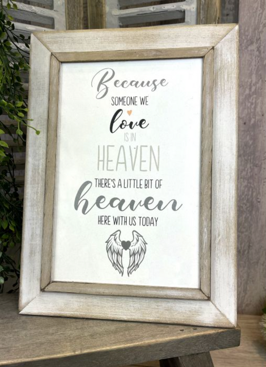 Heaven Remembrance Plaque