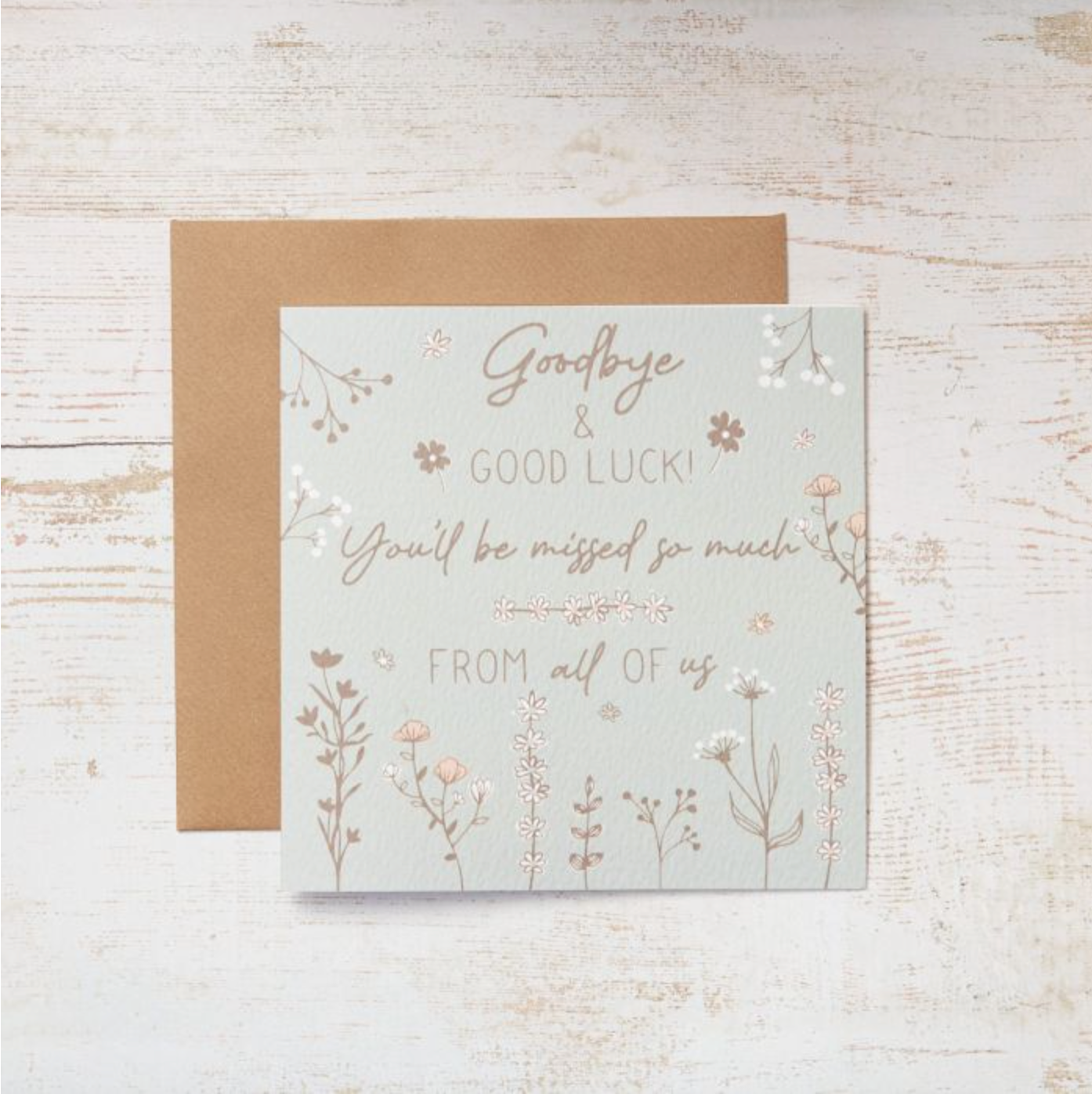 Goodbye & Good Luck  Meadow Flowers Card